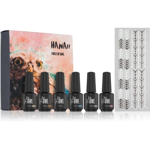 GO Hawaii Set conjunto de esmaltes de uñas (para utilizar con lámparas UV/LED) - Grey Owl - Modalova