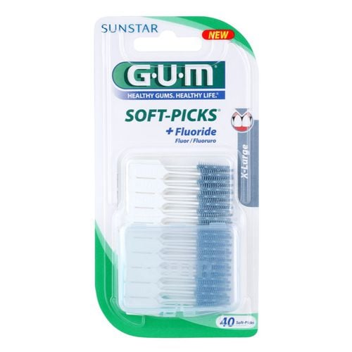 Soft-Picks +Fluoride palillos de dientes X-Large 40 ud - G.U.M - Modalova