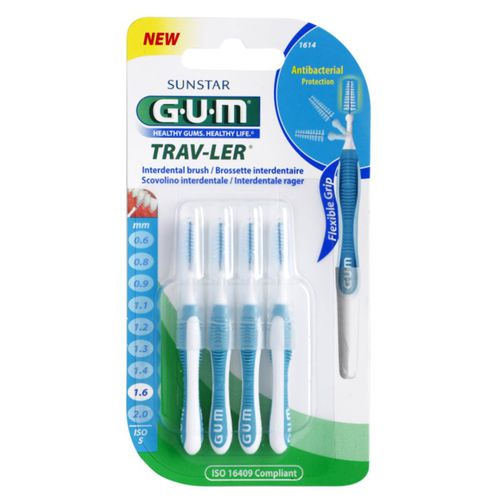 Trav-Ler Interdental cepillos interdentales 1,6 mm 4 ud - G.U.M - Modalova