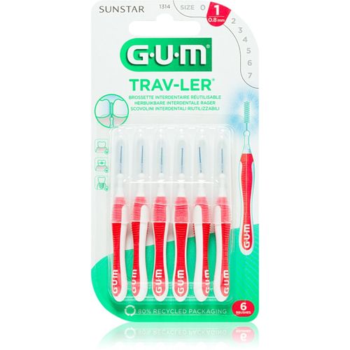 Trav-Ler Interdental cepillos interdentales 0,8 mm 6 ud - G.U.M - Modalova
