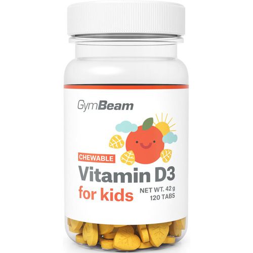 Vitamin D3 for Kids Förderung der richtigen Funktion des Organismus für Kinder Geschmack Orange 120 TABL - GymBeam - Modalova