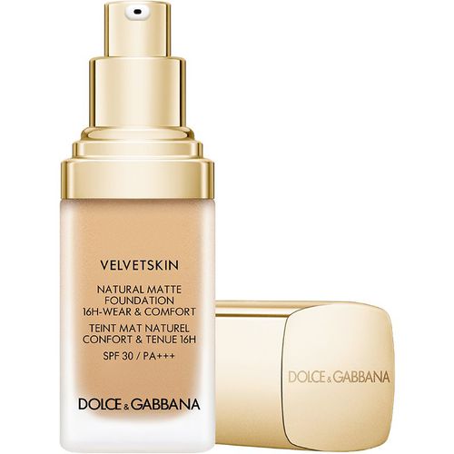 Velvetskin Natural Matte Foundation fondotinta opacizzante lunga tenuta SPF 30 colore CREAM 210 30 ml - Dolce&Gabbana - Modalova