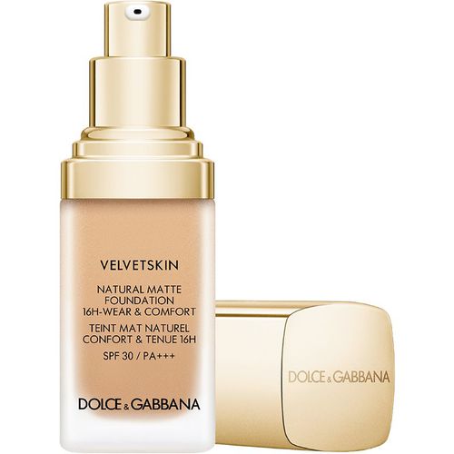 Velvetskin Natural Matte Foundation fondotinta opacizzante lunga tenuta SPF 30 colore BEIGE 130 30 ml - Dolce&Gabbana - Modalova