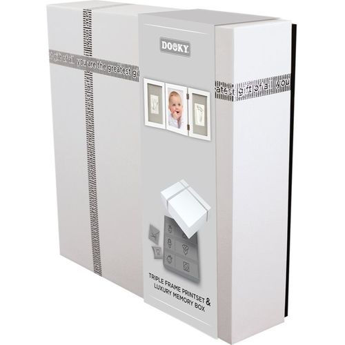 Luxury Memory Box Triple Frame Printset set para la huella del bebé 1 ud - Dooky - Modalova