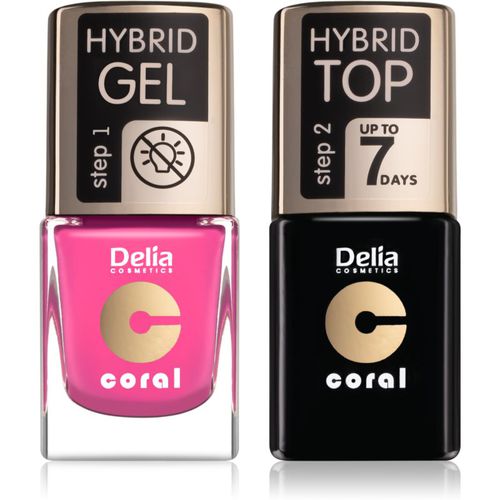 Coral Nail Enamel Hybrid Gel set da donna odstín 22 - Delia Cosmetics - Modalova