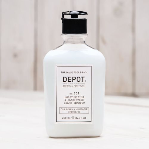 BEARD & MOUSTACHE SPECIFICS NO. 501 MOISTURIZING & CLARIFYING BEARD SHAMPOO champú hidratante para la barba 250 ml - Depot - Modalova