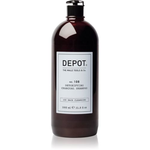 NO. 108 DETOXIFYING CHARCOAL SHAMPOO champú desintoxicante para todo tipo de cabello 1000 ml - Depot - Modalova