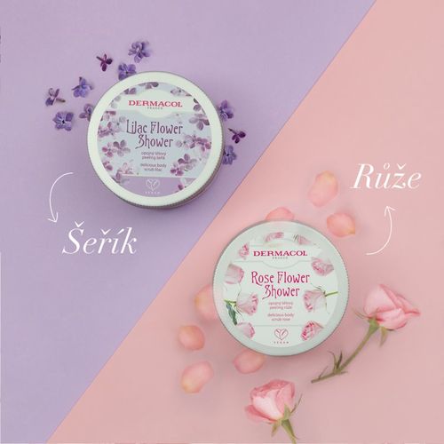 Flower Care Rose exfoliante corporal a base de azúcar 200 g - Dermacol - Modalova