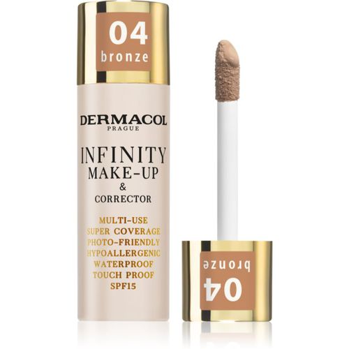 Infinity base de cobertura total SPF 15 tono 04 Bronze 20 g - Dermacol - Modalova