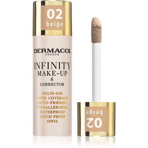 Infinity base de cobertura total SPF 15 tono 02 Beige 20 g - Dermacol - Modalova