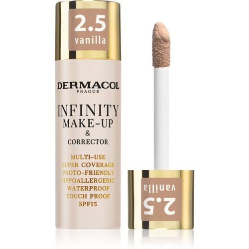 Infinity base de cobertura total SPF 15 tono 2.5 Vanilla 20 g - Dermacol - Modalova