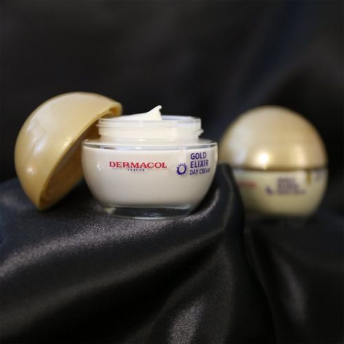 Gold Elixir crema de noche rejuvenecedora con caviar 50 ml - Dermacol - Modalova