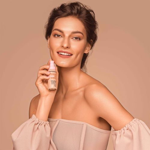 Collagen maquillaje hidratante con efecto alisante tono 4.0 Tan 20 ml - Dermacol - Modalova