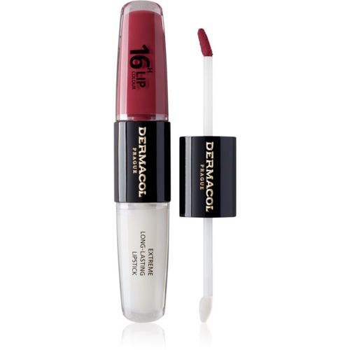 H Lip Colour langlebiger, glänzender Lippenstift Farbton 06 Merry Berry 2x4 ml - Dermacol - Modalova