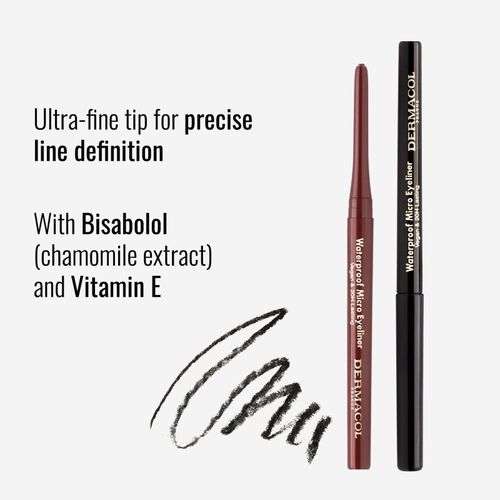 Micro Eyeliner Waterproof lápiz de ojos resistente al agua tono 04 Grey 1 g - Dermacol - Modalova