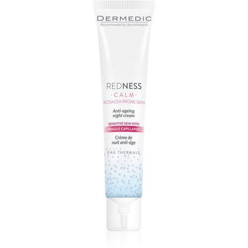 Redness Calm crema de noche para las primeras arrugas para pieles sensibles y con rojeces 40 ml - Dermedic - Modalova