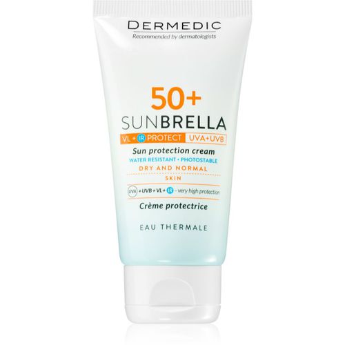 Sunbrella crema protectora para pieles normales y secas SPF 50+ 50 g - Dermedic - Modalova