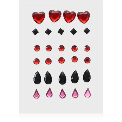 Face Stones pegatinas para el rostro Black & Red 35 ud - Diva & Nice Cosmetics - Modalova