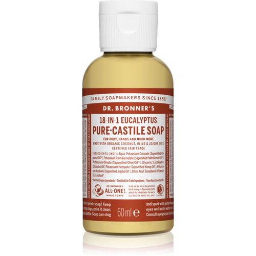 Eucalyptus jabón líquido universal 60 ml - Dr. Bronner’s - Modalova