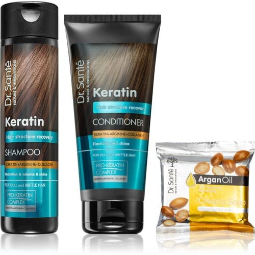 Keratin vorteilhafte Packung (für brüchiges und strapaziertes Haar) - Dr. Santé - Modalova