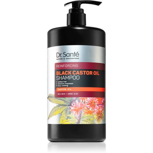 Black Castor Oil champú revitalizador para un lavado suave 1000 ml - Dr. Santé - Modalova