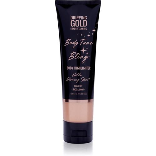 Luxury Tanning Body Tune Bling Cremiger Highlighter für Körper und Gesicht 100 ml - Dripping Gold - Modalova