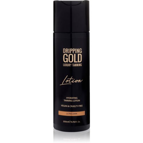 Luxury Tanning Lotion feuchtigkeitsspendende Selbstbräunermilch für intensive Bräunung Farbton Ultra Dark 200 ml - Dripping Gold - Modalova