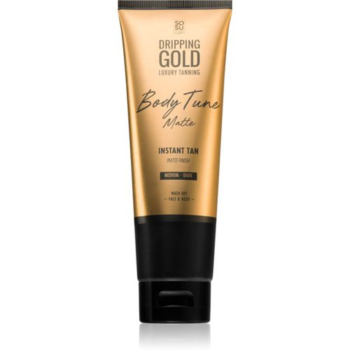 Luxury Tanning Body Tune creama autobronceadora corporal y facial con efecto instantáneo Medium-Dark 125 ml - Dripping Gold - Modalova