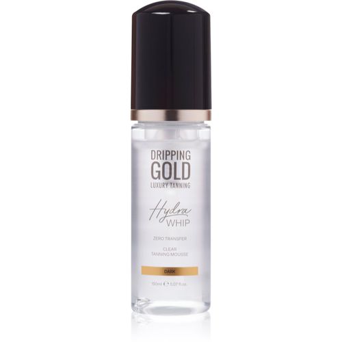 Luxury Tanning Hydra Whip mousse autoabbronzante trasparente per corpo e viso colore Dark 150 ml - Dripping Gold - Modalova