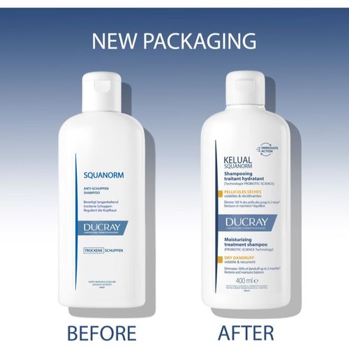 Kelual Squanorm Moisturizing Treatment Shampoo Dry Dandruff champú contra la caspa seca 400 ml - Ducray - Modalova