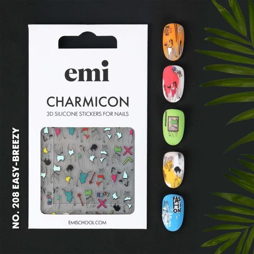 Charmicon Easy-breezy pegatinas para las uñas 3D #208 1 ud - emi - Modalova