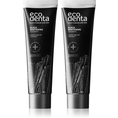 Expert Black Whitening dentifricio sbiancante al carbone attivo senza fluoro 2x100 ml - Ecodenta - Modalova