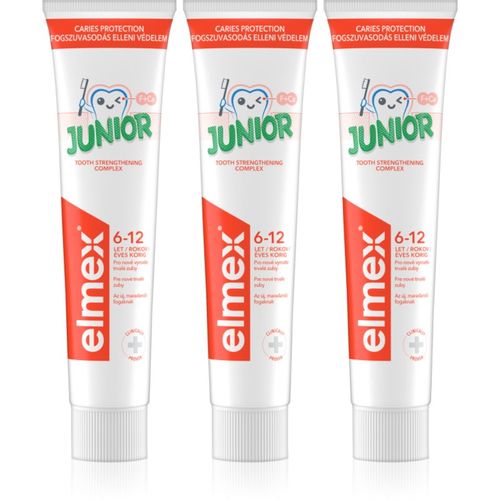 Junior 6-12 Years pasta de dientes para niños 3x75 ml - Elmex - Modalova