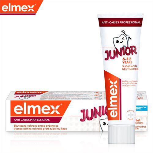 Junior Caries Protection pasta de dientes para niños 6-12 Years 75 ml - Elmex - Modalova