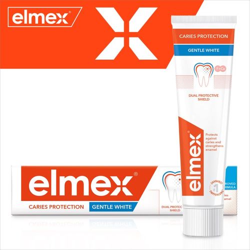 Caries Protection Gentle White pasta de dientes blanqueadora con fluoruro 75 ml - Elmex - Modalova