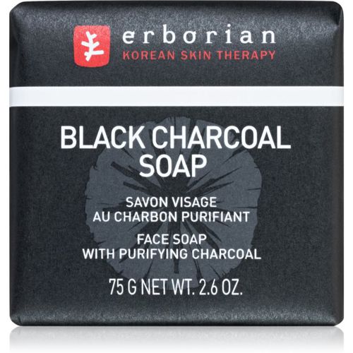 Black Charcoal jabón limpiador facial con carbón activo 75 g - Erborian - Modalova