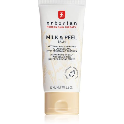 Milk & Peel bálsamo limpiador y desmaquillante para iluminar y alisar la piel 75 ml - Erborian - Modalova