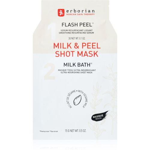 Milk & Peel glättende Stoffmaske mit nahrhaften Effekt 15 ml - Erborian - Modalova