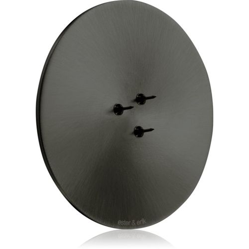 Accessories candle plates portavelas para velas perfumadas matt black 9 cm - ester & erik - Modalova