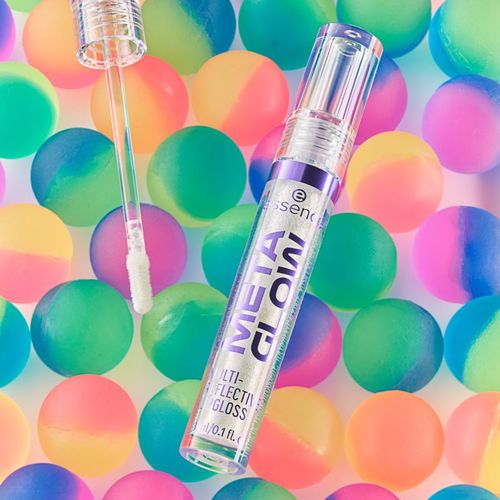 META GLOW MULTI-REFLECTIVE Brillo de labios con efecto holográfico tono 01 Cyber Space 3 ml - essence - Modalova