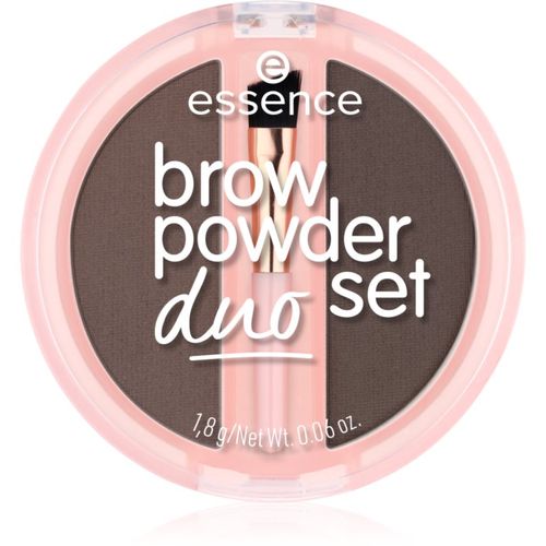 Brow Powder Duo kit para cejas tono 03 Dark 1.8 g - essence - Modalova