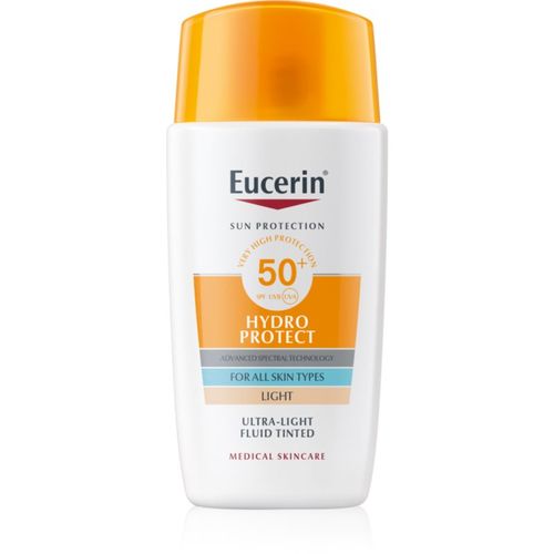 Sun Hydro Protect loción bronceadora con color SPF 50+ tono Light 50 ml - Eucerin - Modalova
