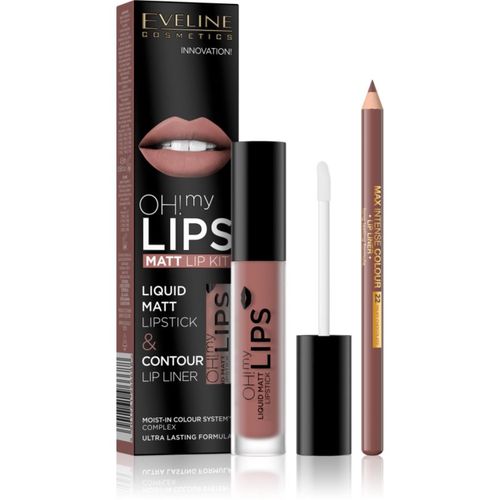 OH! my LIPS Matt set para labios 02 Milky Chocolate 2 ud - Eveline Cosmetics - Modalova