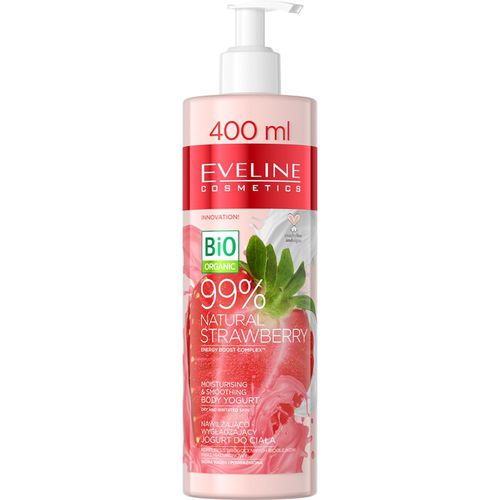 Bio Organic Natural Strawberry yogur corporal para pieles secas e irritadas 400 ml - Eveline Cosmetics - Modalova