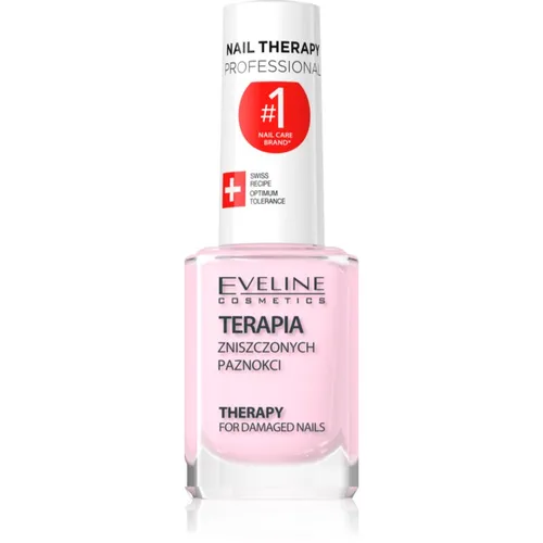 Nail Therapy Professional esmalte fortalecedor para uñas quebradizas y dañadas con queratina 12 ml - Eveline Cosmetics - Modalova