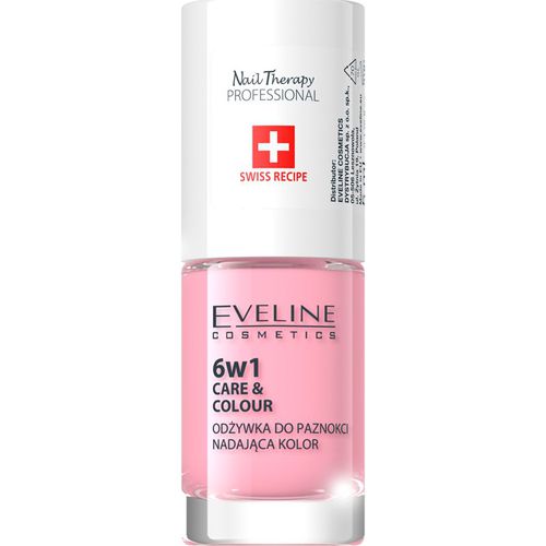 Nail Therapy Care & Colour balsamo per unghie 6 in 1 colore Rose 5 ml - Eveline Cosmetics - Modalova