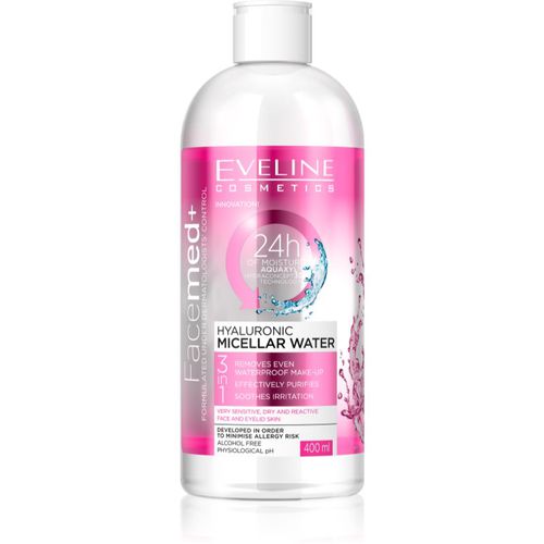 FaceMed+ agua micelar hialurónica 3 en 1 400 ml - Eveline Cosmetics - Modalova