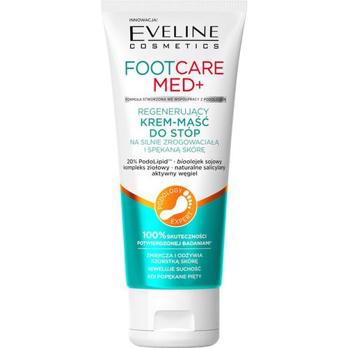 Foot Care Med crema emoliente para pies para piel agrietada 100 ml - Eveline Cosmetics - Modalova