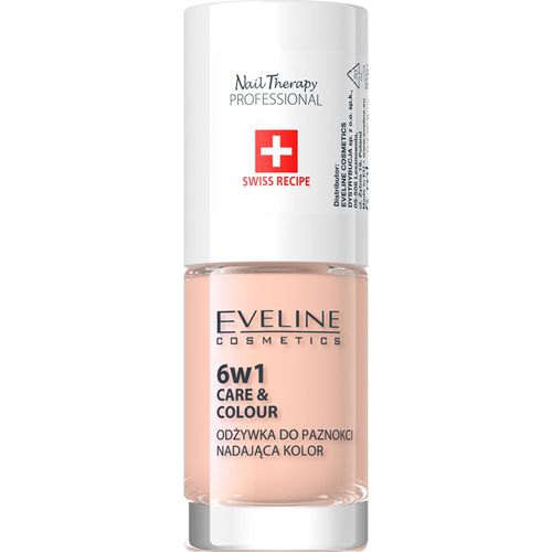 Nail Therapy Care & Colour acondicionador para uñas 6 en 1 tono Nude 5 ml - Eveline Cosmetics - Modalova