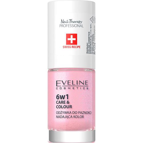 Nail Therapy Care & Colour Conditioner für die Fingernägel 6 in 1 Farbton Shimmer Pink 5 ml - Eveline Cosmetics - Modalova